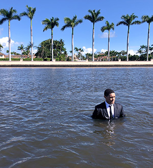 The Daily Show Trevor Noah in the water