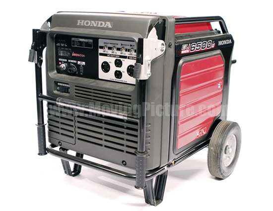 Forretningsmand over Stolt Honda 6500w Generator | Moving Picture Rental